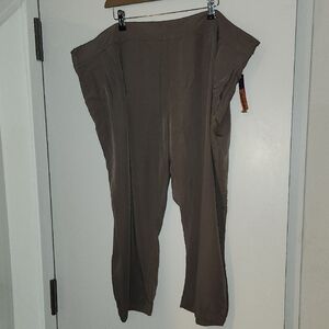 Brown Relaxed Fit Pants